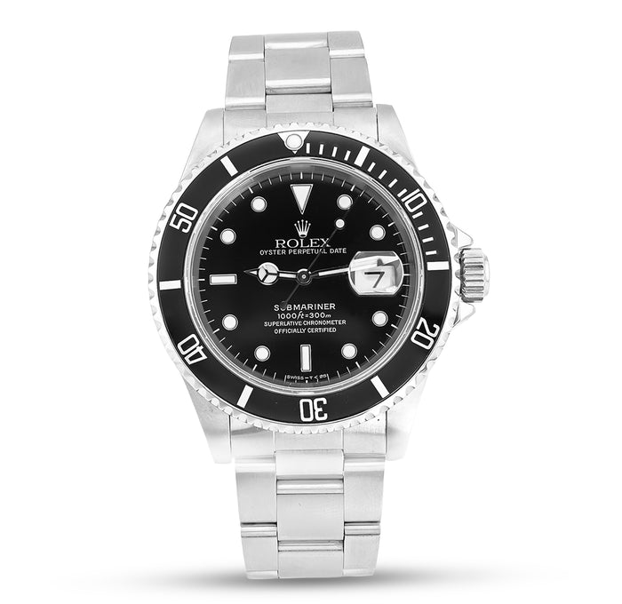 40MM Rolex Submariner Blackface Oyster Band — view 1