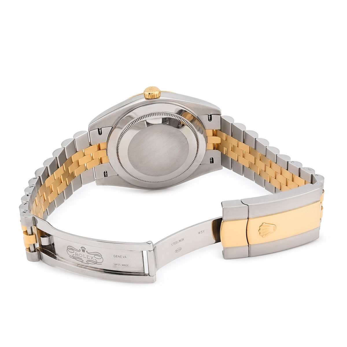 41MM Rolex DJ 2 Tone 18K yellow Gold Jubilee Band champagne face  — view 3