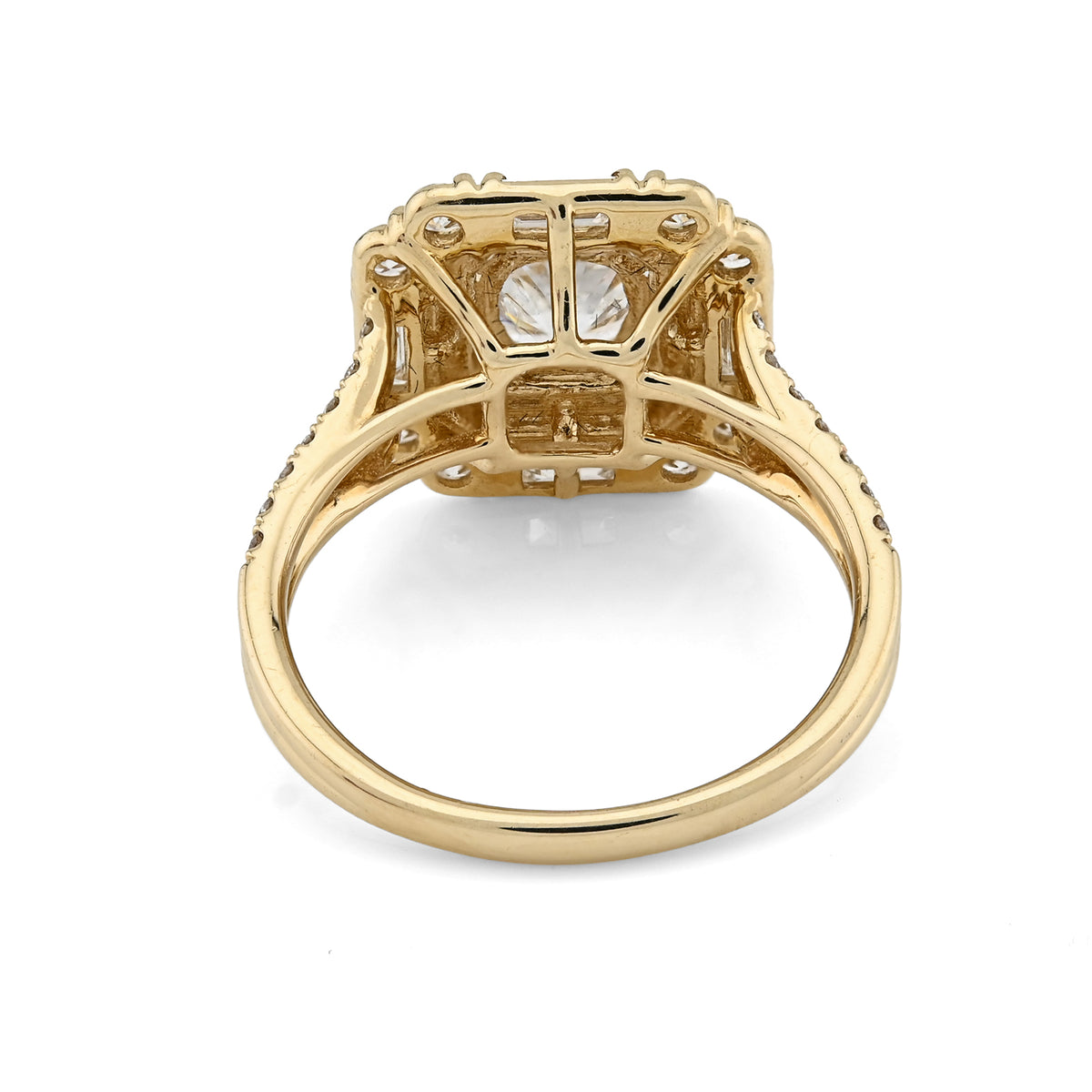 14K Yellow Gold 2.19 CTW Lab Diamond Women's Ring — view 2