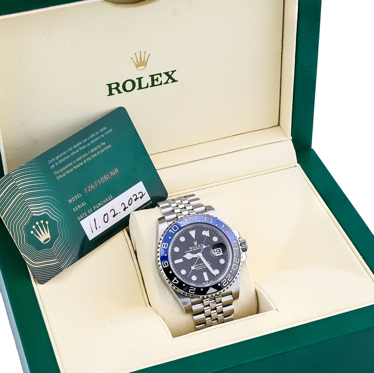 40MM Batgirl Rolex Jubilee Band Box & card Stainless Steel — view 9