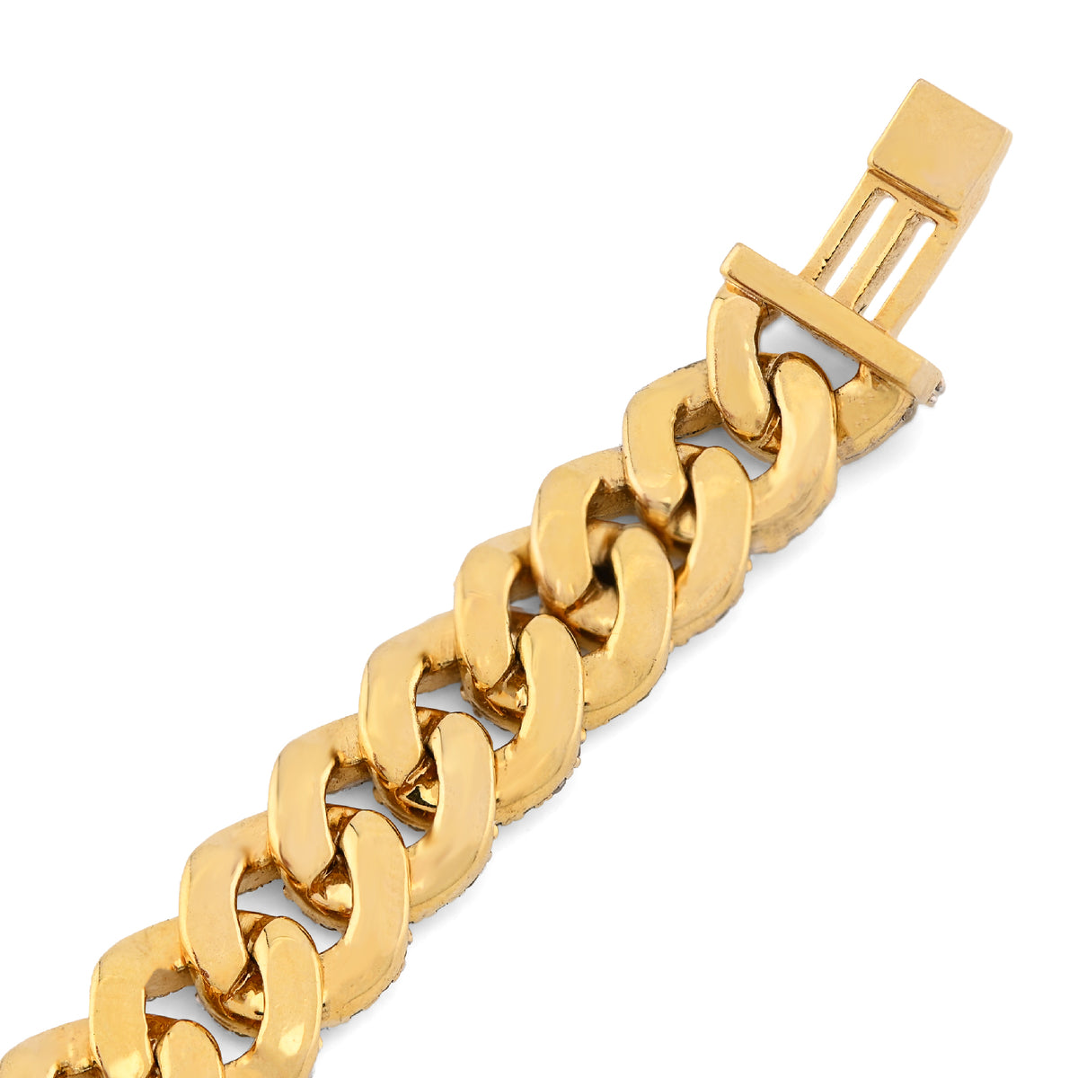 10K Yellow Gold 4.6CT Natural Diamond 8MM Round Cuban Link Bracelet 8" Bracelet Men 25.8g — view 7