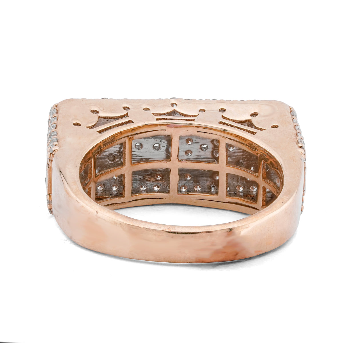 "KING" Ring 10K Yellow Gold 1.85CT Natural Diamond Ring