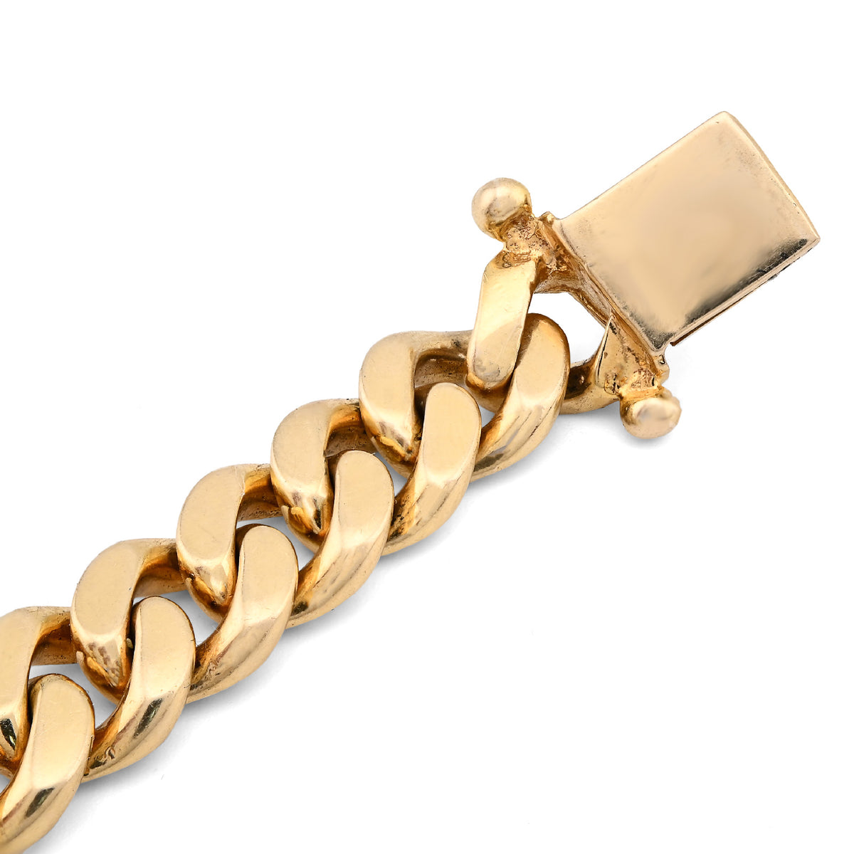 10K Yellow Gold 10.25CT Natural Diamond Over ICED ID 8" 10MM Bracelet Men 70.3g  — view 9