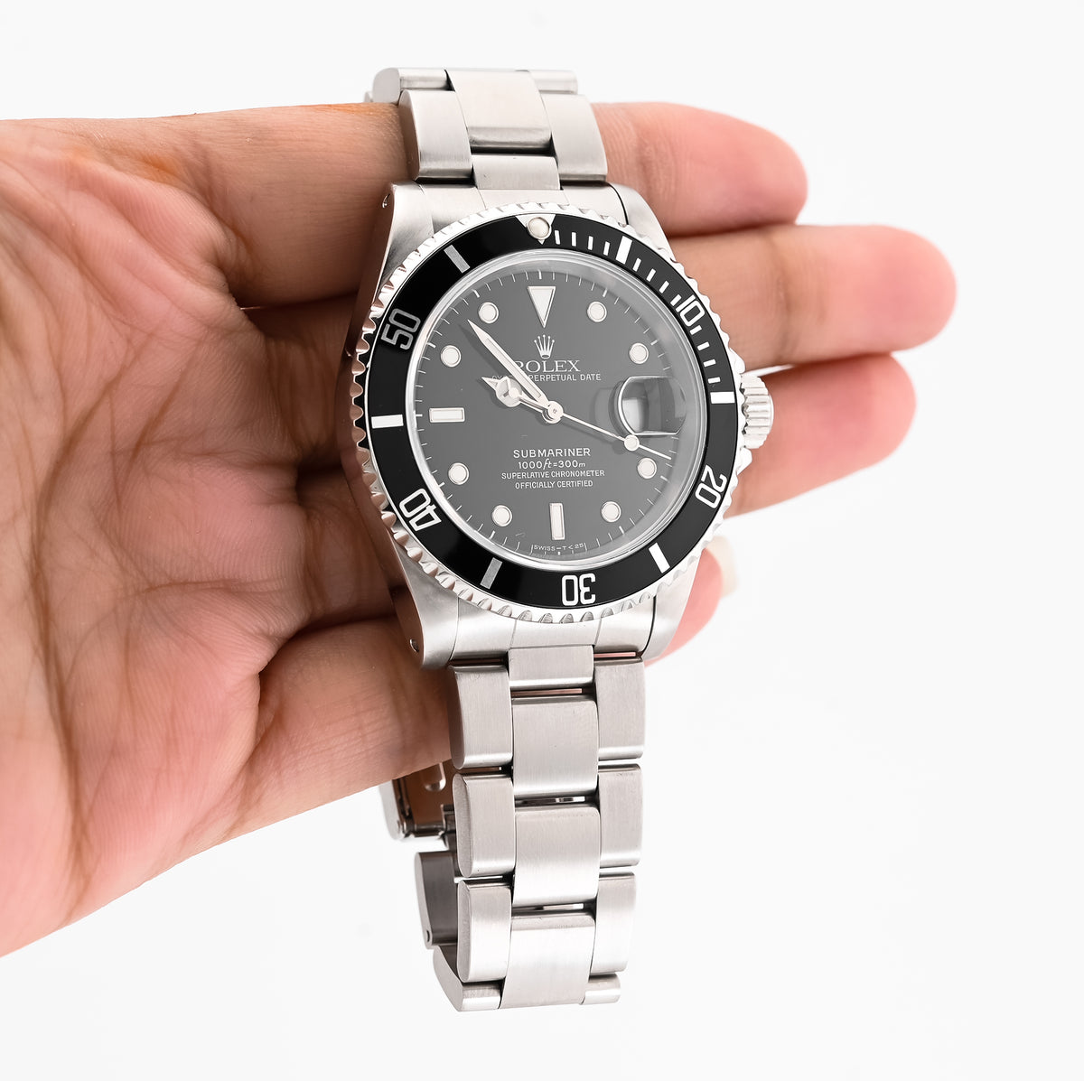 40MM Rolex Submariner Blackface Oyster Band  — view 9