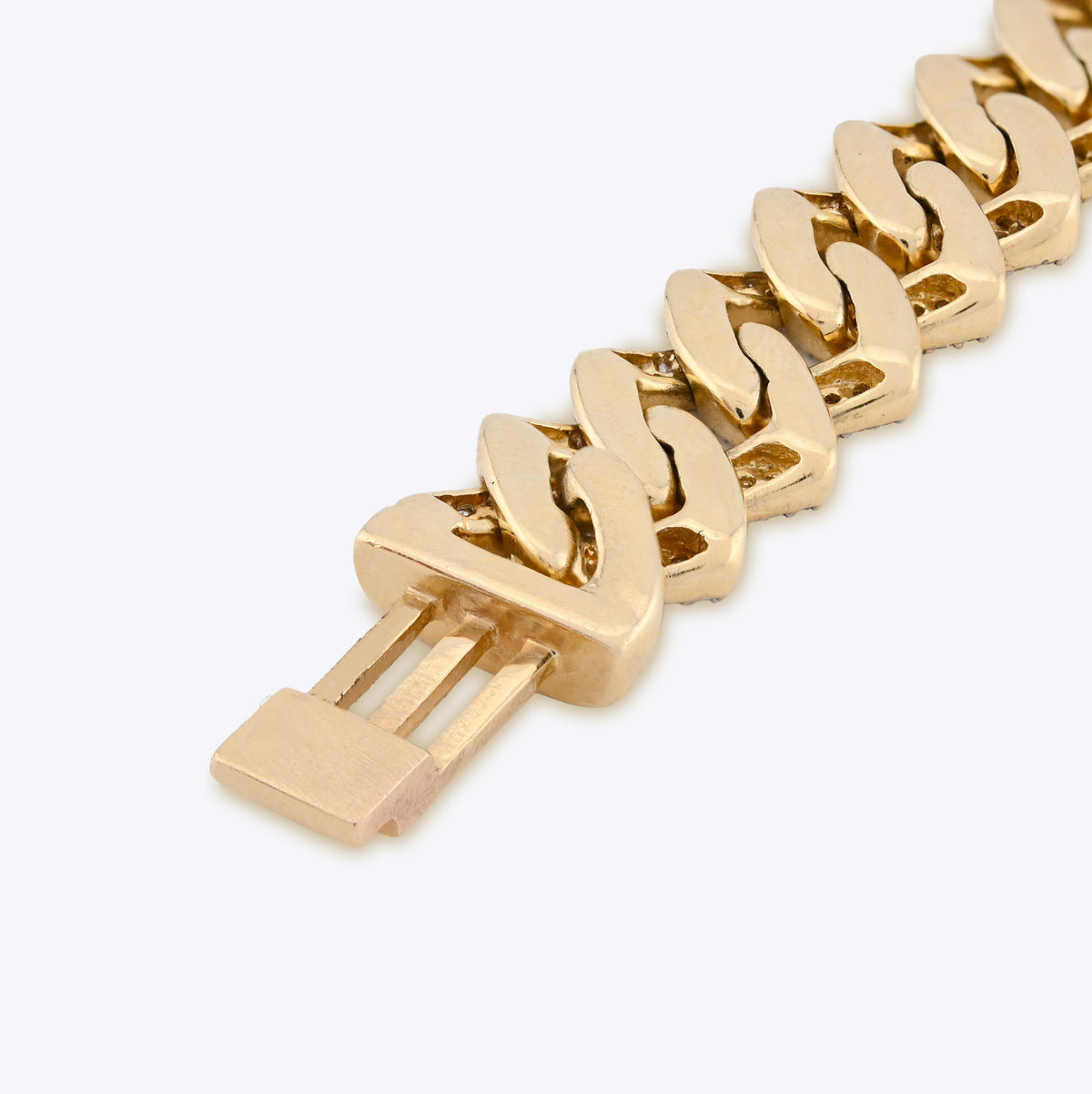 10K yellow Gold 3.64CT Natural Diamond 10MM Cuban Link Bracelet 8" Men Women 27.8g  — view 13