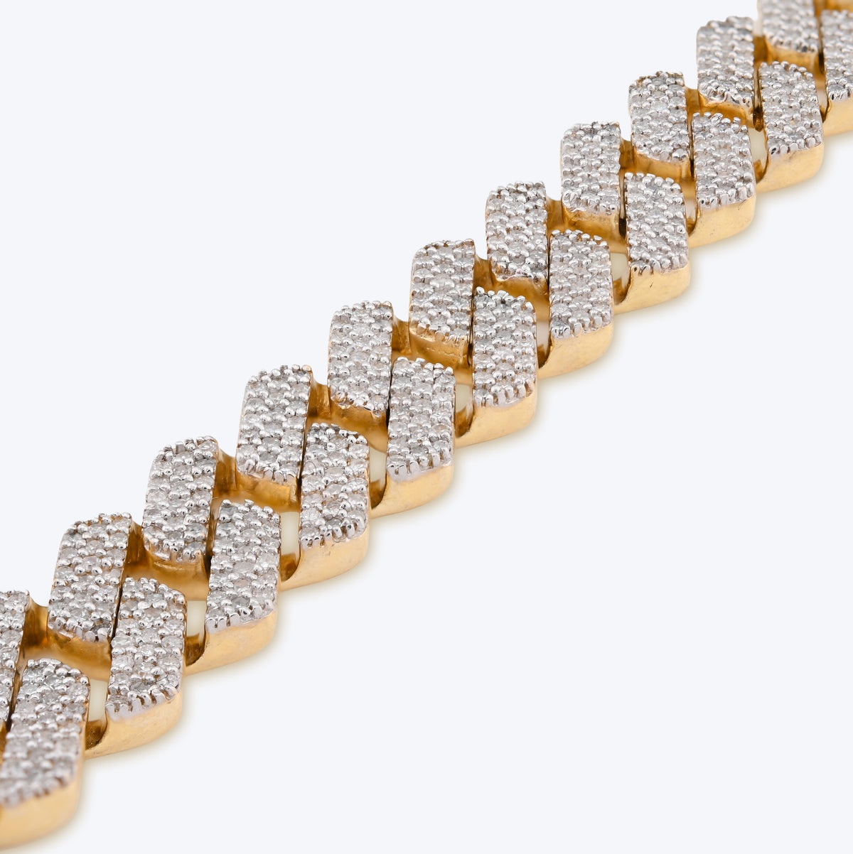 10K yellow Gold 3.64CT Natural Diamond 10MM Cuban Link Bracelet 8" Men Women 27.8g  — view 6