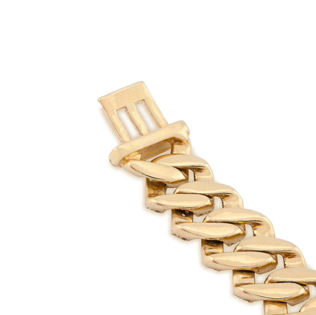 10K Yellow Gold 6.18CT Natural Diamond Cuban Link 8" Bracelet 10MM 33.1g — view 7