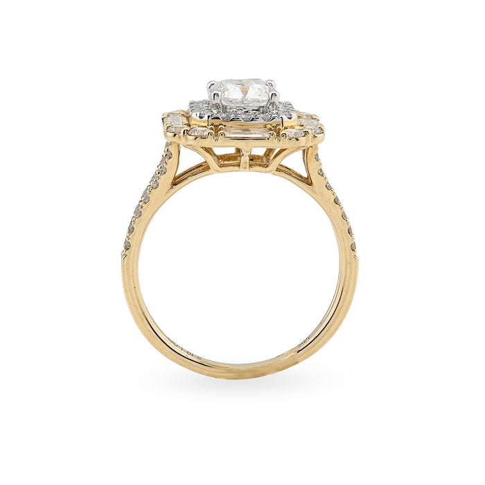 14K Yellow Gold 2.19 CTW Lab Diamond Women's Ring — view 1