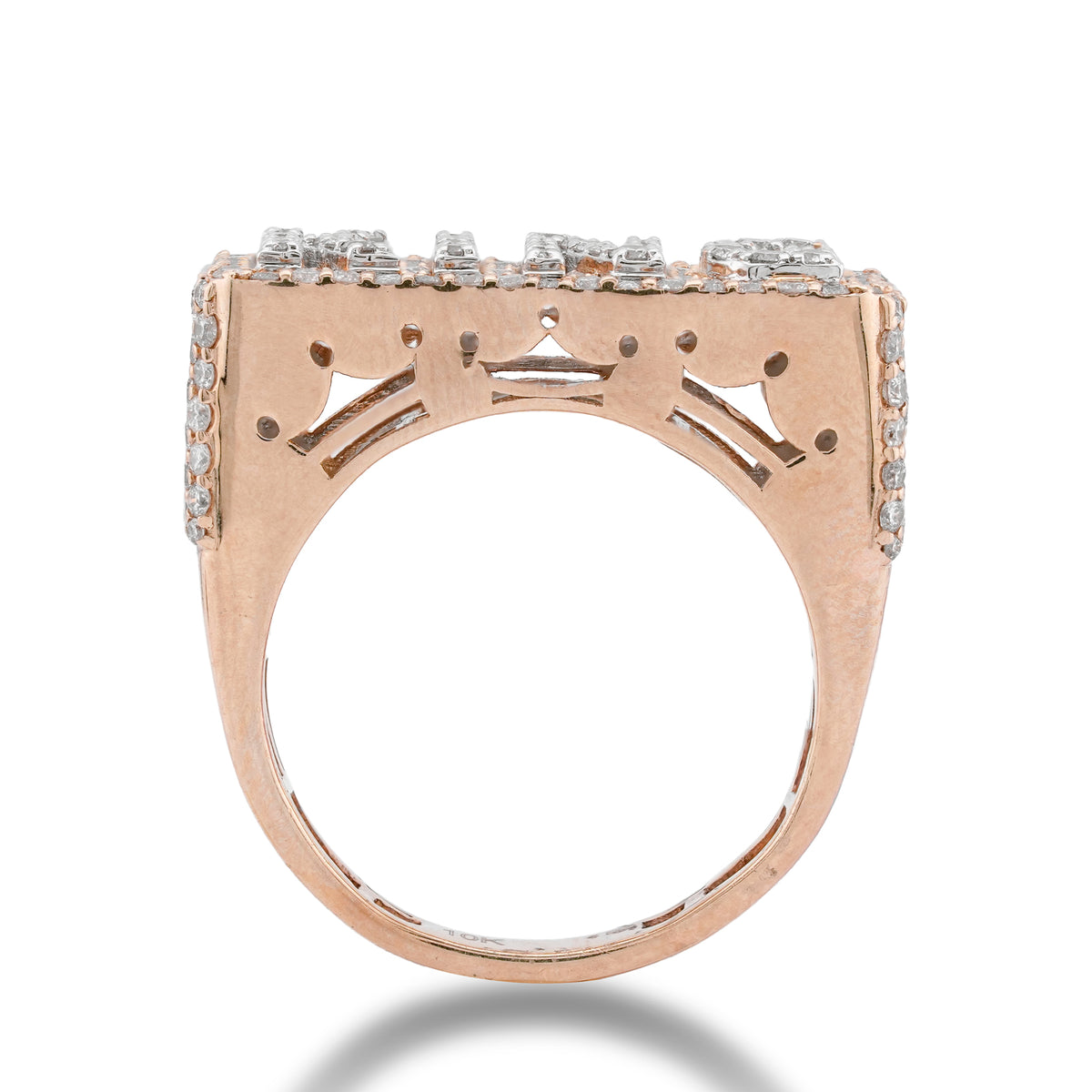 "KING" Ring 10K Yellow Gold 1.85CT Natural Diamond Ring
